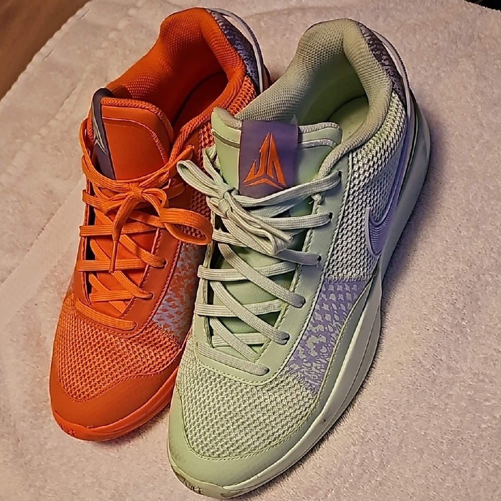 Nike JA 1 Mismatched- Orange and Mint